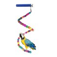 thumbnail image 3 of Flmtop 8Pcs Bead Bell Swing Ladder Bird Parakeet Climb Parrot Bite Chew Pet Hanging Toy Random Color, 3 of 8