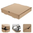thumbnail image 4 of 10 cajas de pizza para llevar con aislamiento de papel de aluminio, caja de almacenamiento de pizza de 9 pulgadas, contenedor cuadrado de aluminio para almacenar pizza para alimentos, 4 of 6