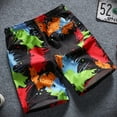 thumbnail image 5 of FLMEI Men's Beach Shorts Elastic Waist Printed Five Pants Loose Swim Trunks Quick Dry Summer Sweat Shorts for Mens M-4XL, 5 of 9