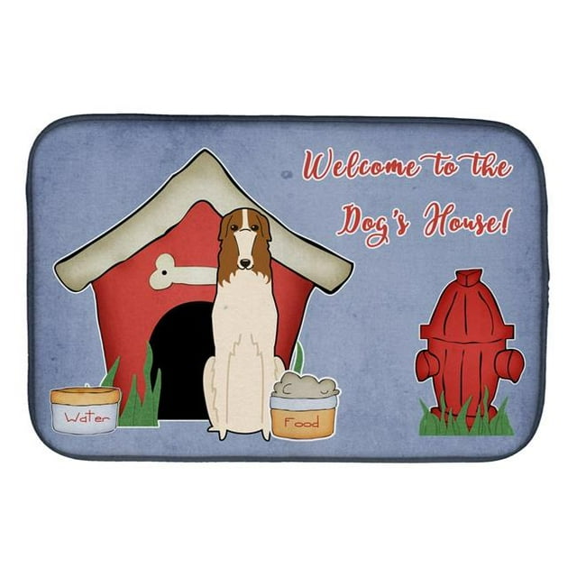 Carolines Treasures BB2777DDM Dog House Collection Borzoi Dish Drying Mat