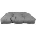 thumbnail image 2 of Everything Comfy Gray Indoor / Outdoor Seat Cushion Patio D Cushion 20" x 20", 2 Tie Backs, 2 of 5