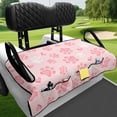 thumbnail image 4 of Uourmeti Pink Paw Print Pattern Golf Cart Seat Covers with 4 Front Pockets, Fit for Summer Sports Suitable for Club Car 2 Passenger, 4 of 8