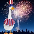 thumbnail image 2 of AZXY 4th of July Porch Goose Outfits, Patriotic Hat & Tulle Tutu Costume Set for 23 Inch Large Goose Statue, Independence Day Lawn & Outdoor Decor, 2 of 6