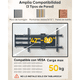 thumbnail image 3 of Soporte Tv Pared Con Brazo 109cm Para 42-86 Pulgadas Malubero, Negro, 3 of 5
