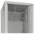thumbnail image 5 of 2-Tier 2 Door Locker, 12"Wx18"Dx36"H, Gray, Assembled, 5 of 7