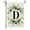 D, variant on Penkiiy Monogram Letter Z Garden Flag Summer Sunflower 12x18 Inch Vertical Double Sided Outside Decorations Small Family Last Name Initial Yard Flag