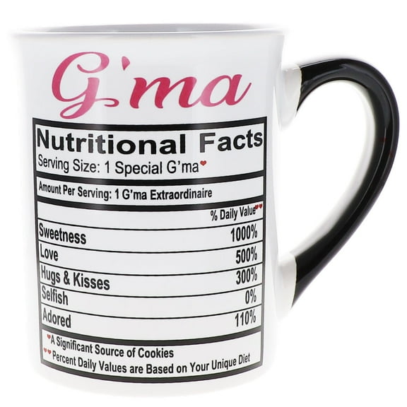 Cottage Creek G'ma Mug, 16oz. Multicolored Letter Print Coffee Mug
