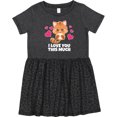 thumbnail image 3 of Inktastic I Love You This Much Kitten Girls Toddler Dress, 3 of 5
