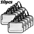 thumbnail image 1 of 10/1pcs Transparent PVC Storage Bags Reusable Large Toy Building Blocks Travel Cosmetics Craft Supply Handbag Container Zipper, 1 of 7