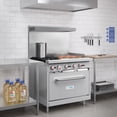 thumbnail image 6 of 36 in. 2 Burner Commercial LP Range with 24 in. Griddle in Stainless-Steel (KM-CRG36-LP), 6 of 13
