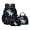 Cartoon Dinosaur Music Notes, variant on Xixirimido Forest Camouflage Print 17" Backpack with Lunch Box & Pencil Case Boys Girls Large Capacity School Bag 3Pcs Elementary Kids Backpack Set Back to School Supplies