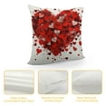 thumbnail image 4 of HENGT  Valentine Pillow Covers, Happy Valentines Day Throw Pillows Farmhouse Cotton Red Heart Pillow Case for Sofa Bedroom Living Room Indoor Outdoor, 4 of 5