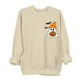 thumbnail image 2 of Sweatshirts for Women Halloween Crew Neck Casual Print Fashion Long Sleeve Hooded Sweatshirt Pullover Tops, 2 of 3