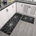 thumbnail image 3 of Halloween Kitchen Rug Set Of 2 Non Slip Kitchen Mats for Floor,Halloween Spooky Scary Spider Web Kitchen Runner for Bathroom,Room Bedroom (47x17+30x17 Inches), 3 of 7
