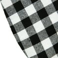 thumbnail image 5 of Northlight 20" White and Black Buffalo Plaid Mini Christmas Tree Skirt, 5 of 6