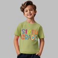 thumbnail image 6 of UACY Girls Sixth Grade Back to School T Shirt Short Sleeve Crew Neck Cotton Casual Summer Graphic Tee (Light Green, 8-9 Years), 6 of 6