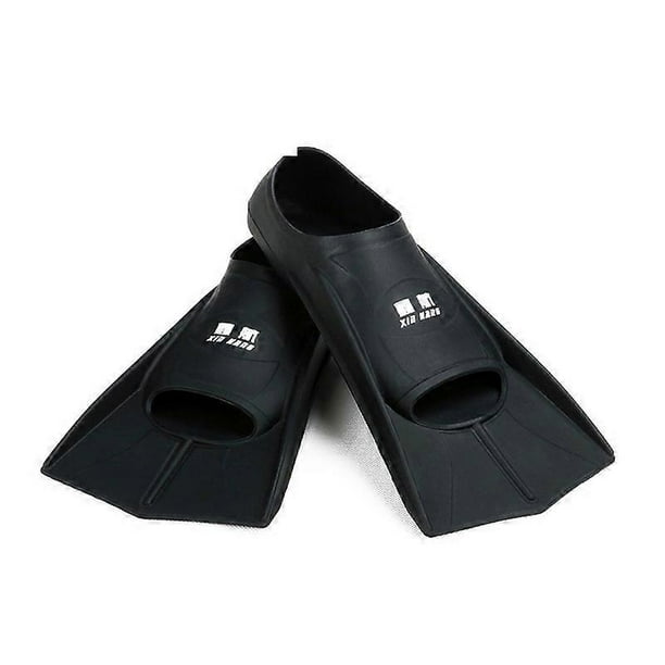 1Pair Elastic Silicone Short Scuba Fins Anti-skid Bottom Design Diving Swimming Shose for Adult Kids Snorkeling Training