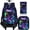 3PCS Butterfly Rolling Backpack, variant on Rolling Backpack for Girls, Kids Roller Wheels School Bookbag with Lunch Bag, Wheeled School Bag for Children - Unicorn