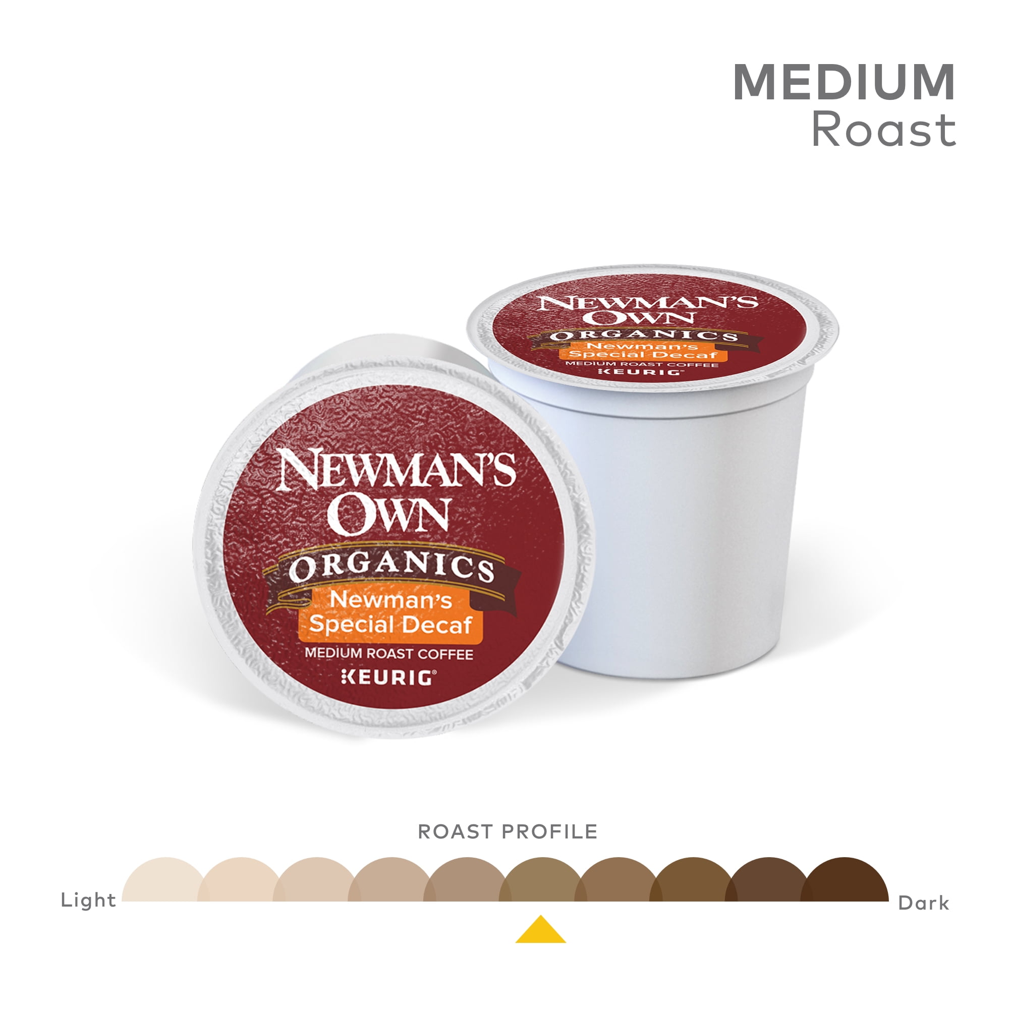 Newman's Own Organics Decaf Special Blend K-Cup Coffee Pods, Medium Roast, 18 Count for Keurig Brewers