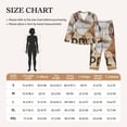 thumbnail image 4 of Salouo Cute Bulldogs Apply Pattern Women's Pajamas Set Long Sleeve Button Down Sleepwear Soft Pj Lounge Sets for women 2 Piece Pjs Set with Long Pants-XX-Large, 4 of 7