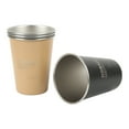 thumbnail image 1 of Juego de Tazas para Acampar BuyWeek 4 Piezas Acero Inoxidable 304, 1 of 14