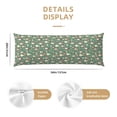 thumbnail image 3 of Disketp Mushrooms Gnome Print Body Pillow Cover - Super Soft 20x54 Body Pillow Case,Long Side Hidden Zipper, 3 of 8