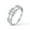 White, variant on Gold Plated Band Adjustable Matching Wedding Ring With Cubic Zirconia For Women-White