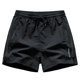 thumbnail image 1 of Pantalones cortos deportivos europeos de color liso con costuras laterales para hombre - Elásticos, transpirables y de secado rápido, 3/4 de largo, 1 of 7