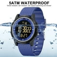 thumbnail image 3 of GOLDEN HOUR Ultra-Thin Minimalist Sports Waterproof Digital Watches Men with Wide-Angle Display Rubber Strap Wrist Watch for Men Women, 3 of 8