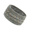 thumbnail image 2 of Diadema de punto, diadema de punto, calentador de orejas, turbante para la cabeza, gorro cálido para la cabeza Gris claro, 2 of 9
