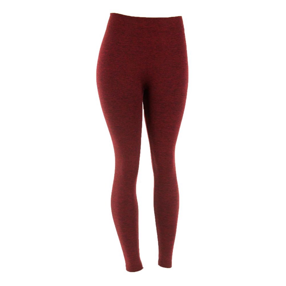 Shosho - ShoSho Women's Plus Size Fleece Lined Heather Color Leggings-Burgundy - Walmart.com