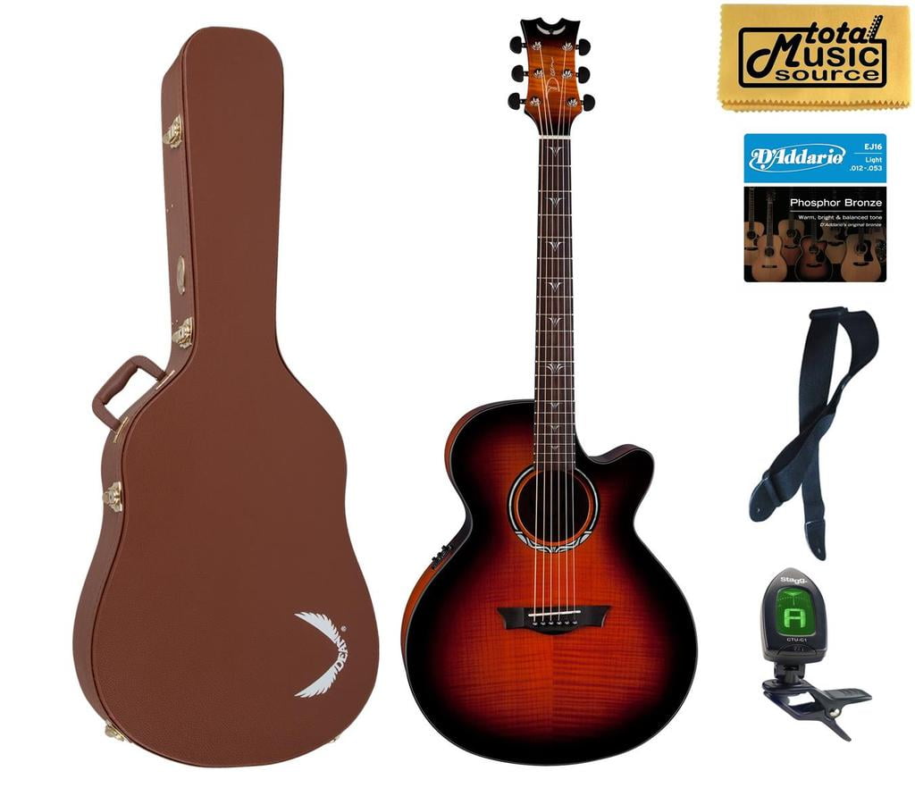 dean performer acoustic electric quilt maple tiger eye