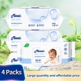 thumbnail image 4 of Mioszzi Baby Wipes, Thickened Extra Large, Purified Water, Alcohol-Free, Biodegradable, 4 Packs, 288 Count, 4 of 5