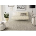 thumbnail image 4 of SAFAVIEH Arizona Cady Solid Shag Area Rug, Silver, 6'7" x 9'2", 4 of 12