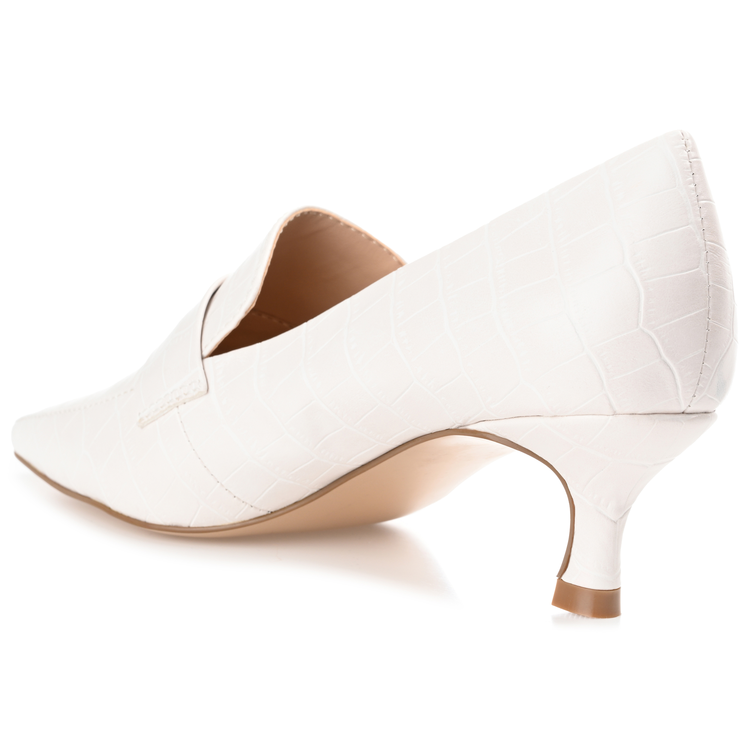 Journee Celina Women's Kitten Heel Loafer Pumps photo 7