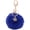 Sapphire, variant on Pom Pom Keychain with Snowflake Pendant Charms Furry Fluffy Plush Keyring for Women Girls Bag Accessories Ornament Holiday Gifts