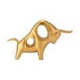thumbnail image 2 of Golden Ox Sculpture, Fighting Bull Sculpture Exquisite Wide Application  For Office, 2 of 8