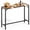 Yellow Teak-47", variant on Arlopu Outdoor Bar Table, 47'' Rectangle Patio Counter Height Table High Pub Table with Waterproof Top & Sturdy Metal Frame for Balcony, Bistro, Garden, Backyard