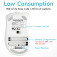 thumbnail image 6 of memzuoix Wireless Mouse, 5 Button 1400 DPI Mobile Optical Mouse, Cordless Laptop Mouse with Nano Receiver, Portable Computer Mice for PC, Desktop, MacBook, White, 6 of 9