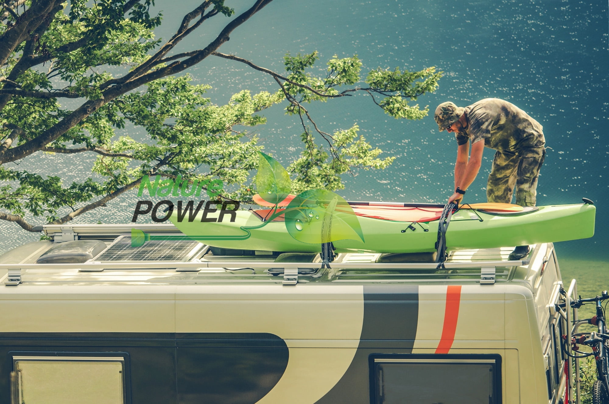 Nature Power (53110) 110 Watt Complete Solar Power Kit: 1 x 110W Solar Panel, 300W Power Inverter, 11Amp CC
