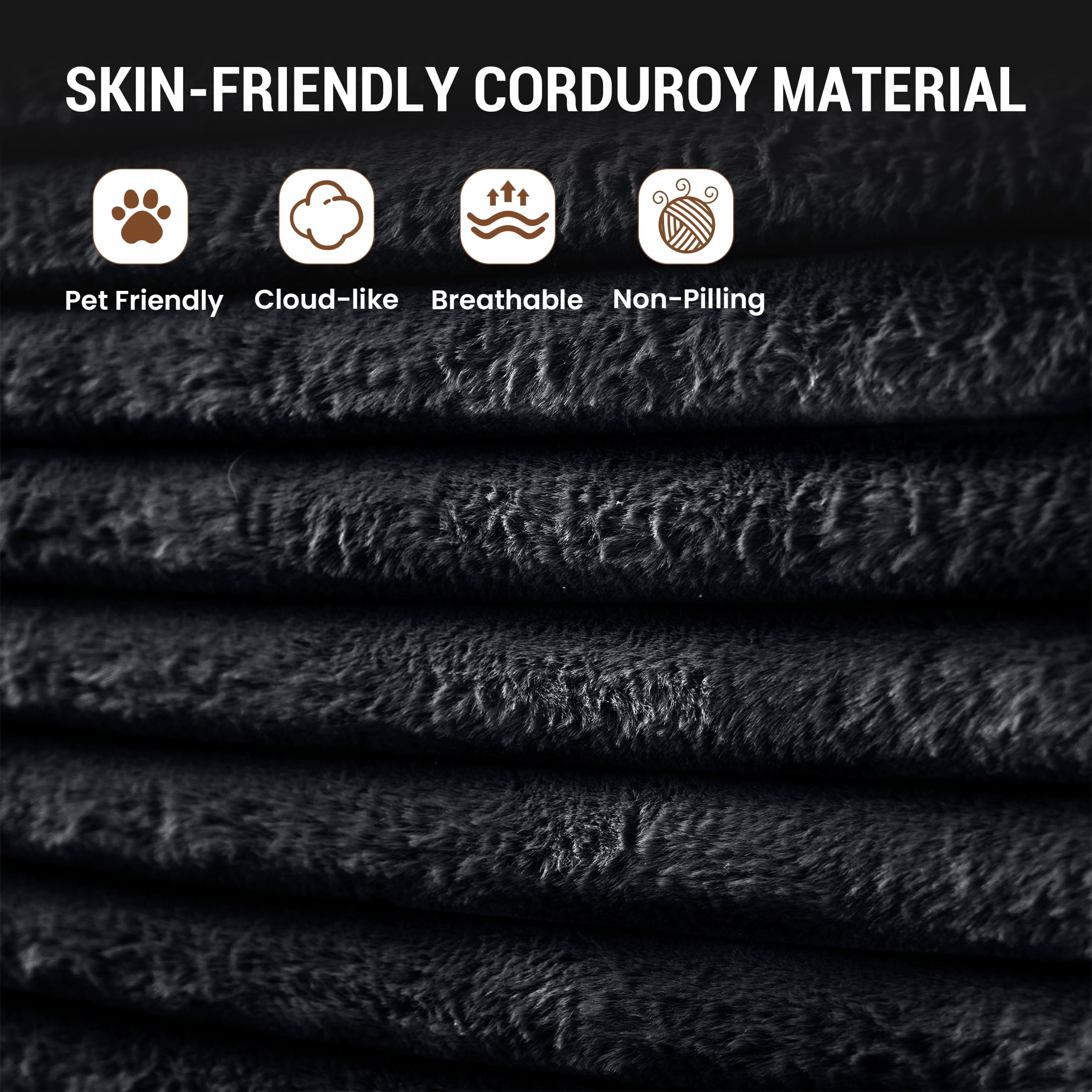 Magic Home Modern Lazy Sofa Foam Couch Sectional Sofa Togo Sofa Floor Sofa for Bedroom,Living Room,Apartment and Small Space,Single Seat Sofa,Black