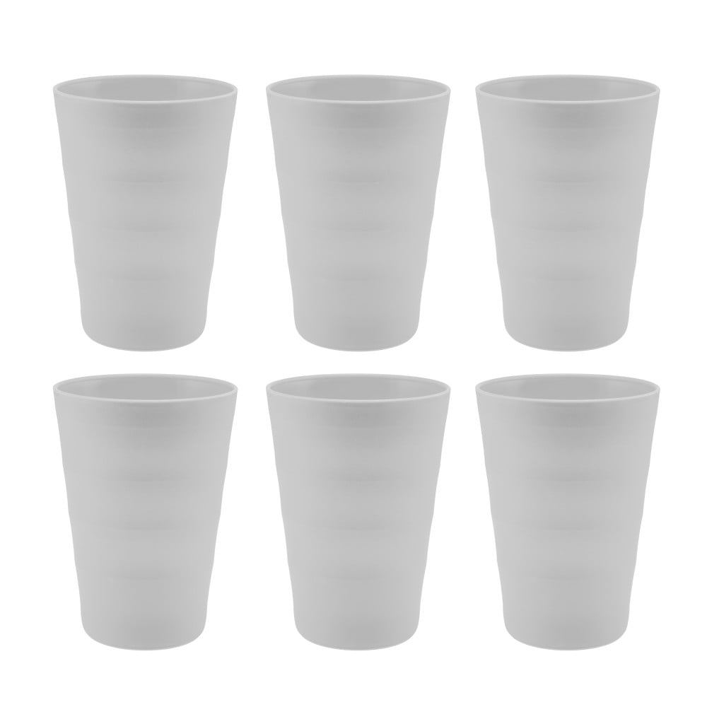 YBM Home Reusable Plastic Cups 12 oz, Unbreakable Drinkware Dishwasher