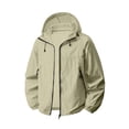 thumbnail image 3 of SEMPAI Waterproof Womens Jacket Women's Windbreaker Hooded Comfy Long Sleeve Coat with Pocket Loose Full Zipper Going out Suit Green XXL, 3 of 6
