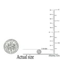 thumbnail image 3 of Dazzlingrock Collection 0.20 Carat (ctw) Round Lab Grown White Diamond Ladies Cluster Stud Earrings 1/10 CT, 10K White Gold, 3 of 3