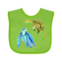 Inktastic Sea Turtles Swimming Together Boys or Girls Baby Bib
