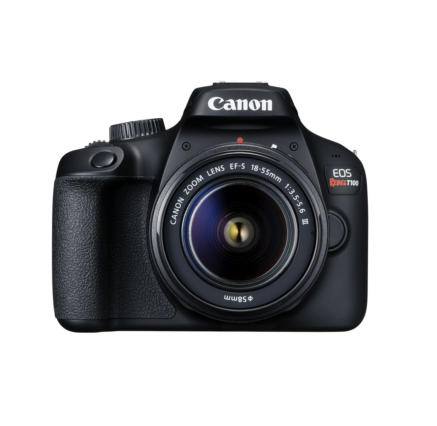 Canon EOS Rebel T100 DSLR Camera w/EF-S 18-55mm f/3.5-5.6 DC Lens (International Model) - image 2 of 4