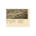 thumbnail image 2 of Historic Panoramic View - Honey Grove Texas - Norris 1886 - Vintage Wall Art, 2 of 4