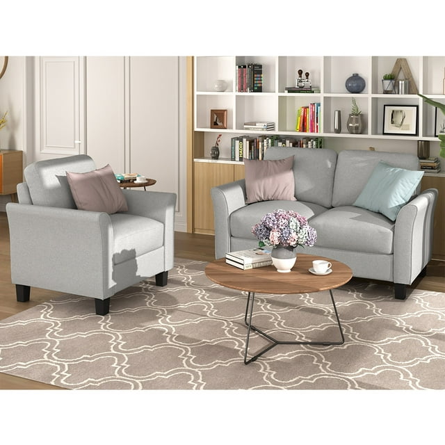Kepooman Floor Sofa Bed, Fabric Folding Chaise Lounge, Foldable Double Chaise Lounge Sofa Chair, White