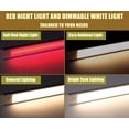 thumbnail image 3 of Barra de luces LED Acegoo RV Interior de 30 cm con atenuador y luz roja, 3 of 9