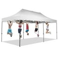 thumbnail image 3 of Ainfox 10x20 Heavy Duty Pop up Canopy Tent,Outdoor Shade Instant Folding Event Gazebo with Wheeled Bag,White, 3 of 9